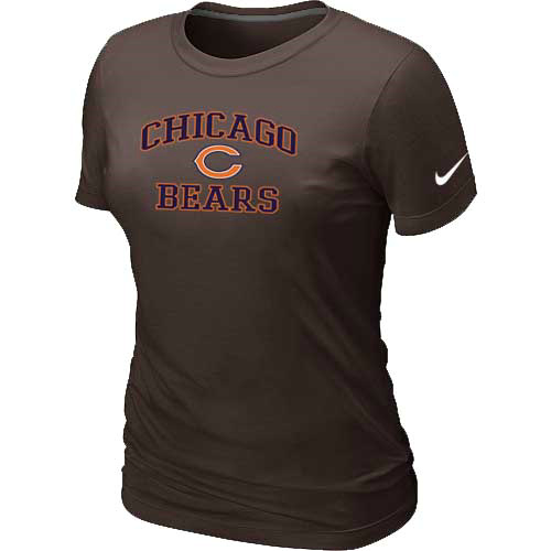 Nike Chicago Bears Women's Heart & Soul NFL T-Shirt - Brown